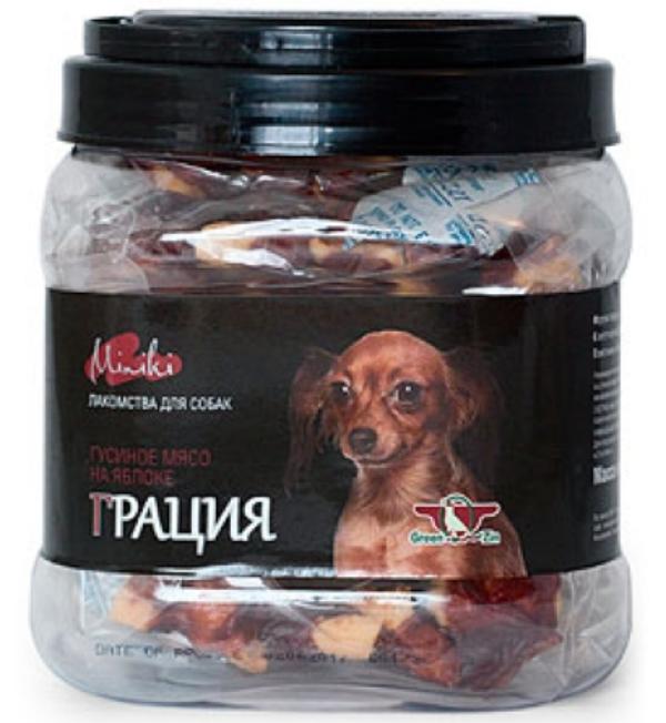GreenQZin "Миники Грация" (Гусиное мясо на яблоке)