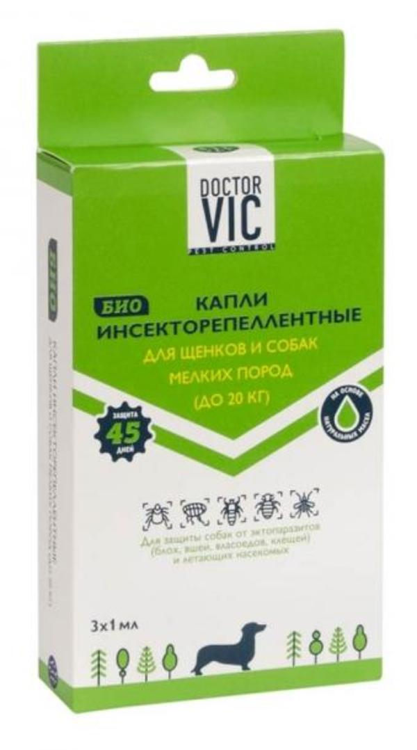 Doctor VIC БИО Капли от блох и клещей для щенков