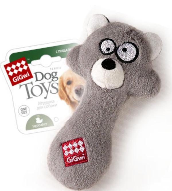 GiGwi Енот с резиновым наполнителем и пищалкой