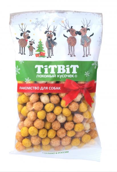 ТИТБИТ Поп-корн для собак Новогодняя коллекция