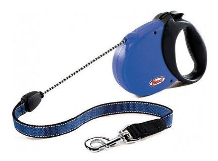 Рулетка Flexi Comfort Basic, трос, голубая