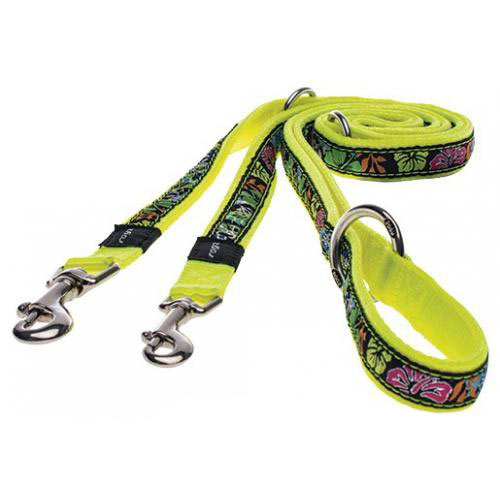 Поводок-перестежка Rogz Fancy Dress Multy Dayglo Floral