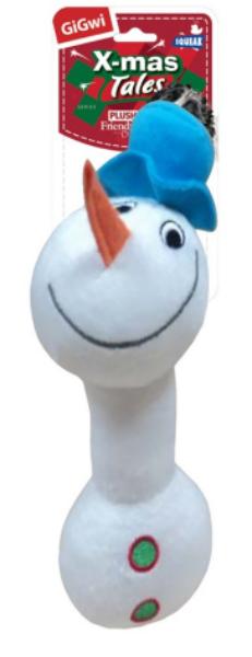 GiGwi X-mas Tales "Снеговик с пищалкой", 21 см