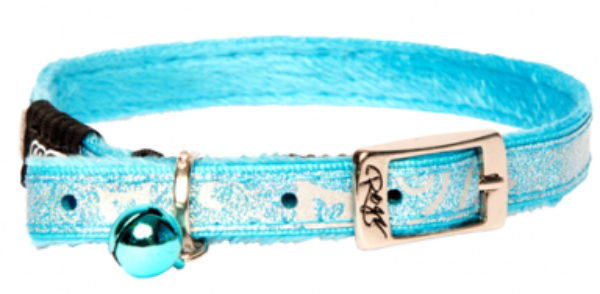 Rogz Ошейник "Sparklecat Turquoise"