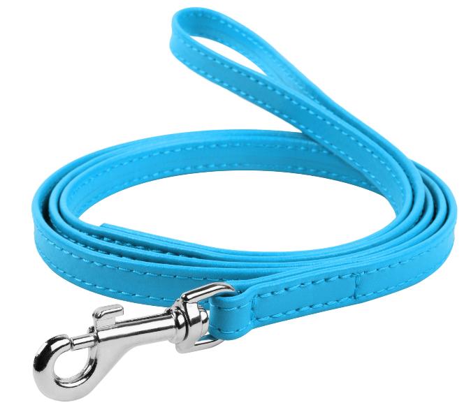 Поводок "Waudog" (Glamour) голубой
