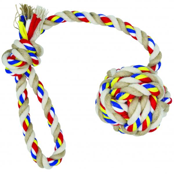 Barry King Веревка плетеная и мяч, 5 х 40 см