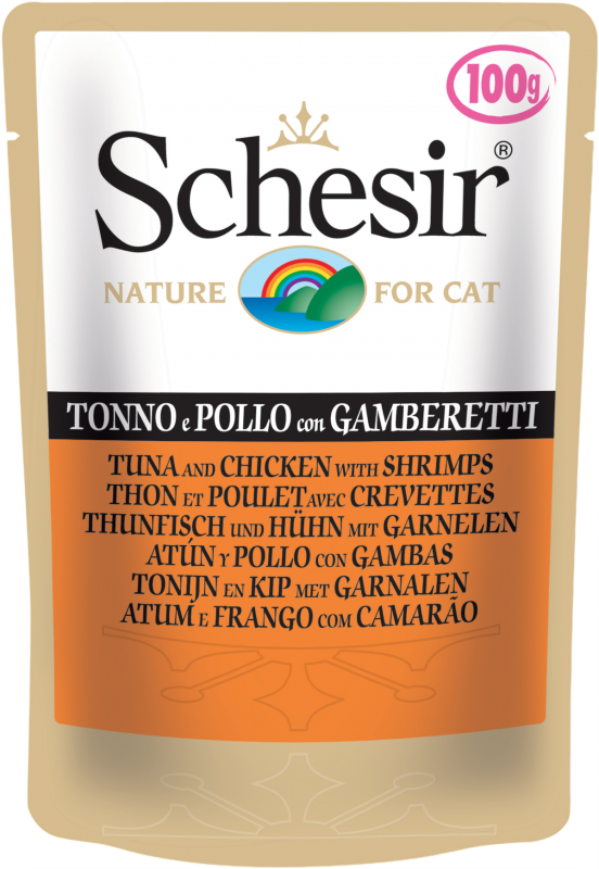 Schesir Tuna Chicken Shrimps (Тунец, курица, креветки)