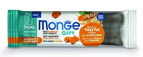 Monge Gift Mobility Support Dog Мясные батончики с форелью, босвеллией и куркумой