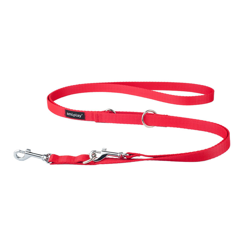Поводок регулируемый AmiPlay 6in1 Basic (Красный)