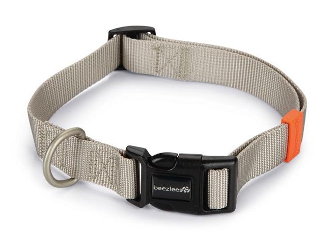 Beeztees Ошейник для собак Юни, светло-серый