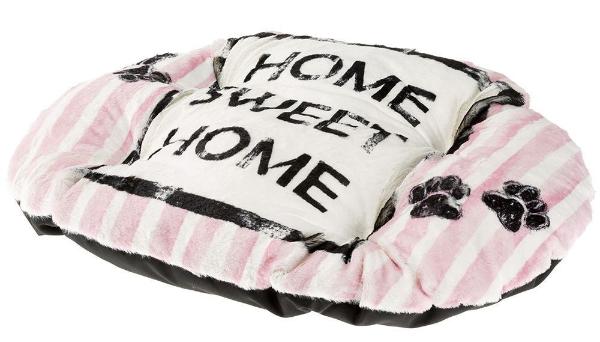 Ferplast Лежанка RELAX Paris (следы, розовый)