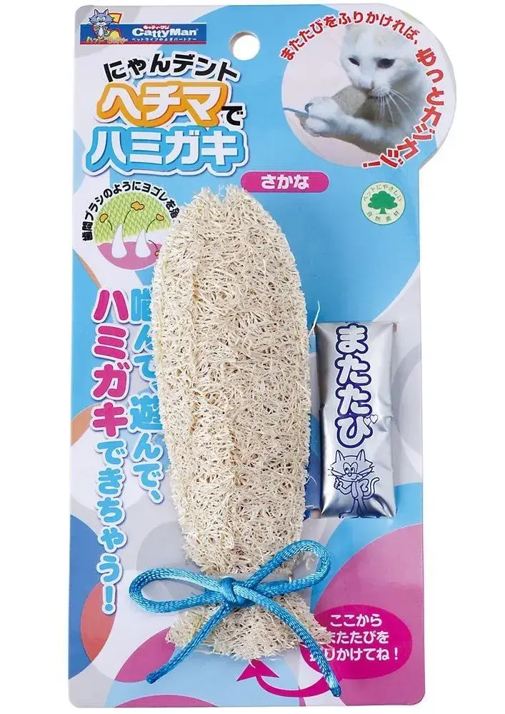 Люфа для глубокой чистки зубов в форме рыбки