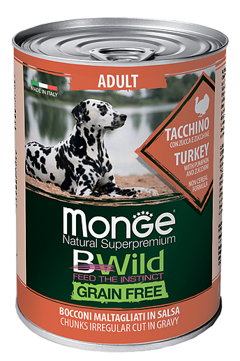 Monge Консервы BWild GF All Breeds Adult (Индейка)