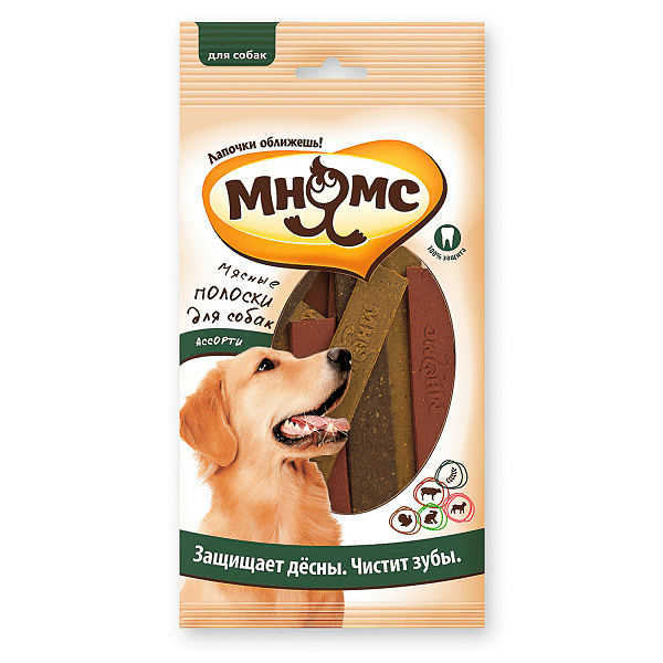 Мнямс Мясные полоски для собак