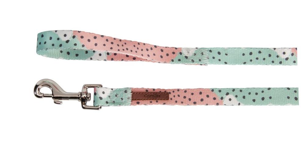 CAMON Поводок розово-бирюзовый в крапинку