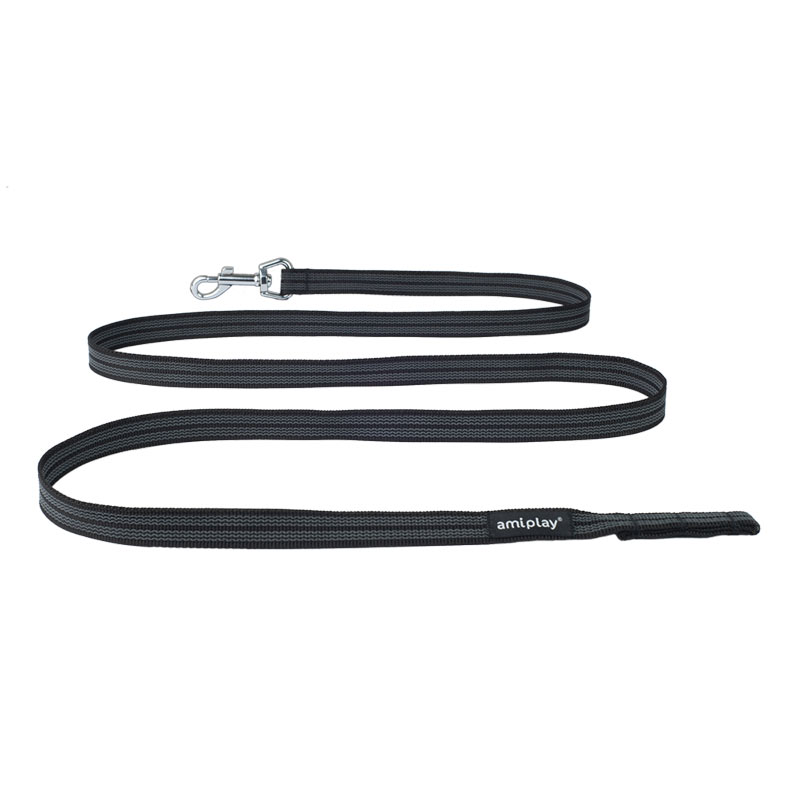 Поводок тренировочный без ручки AmiPlay Rubber (Черный)