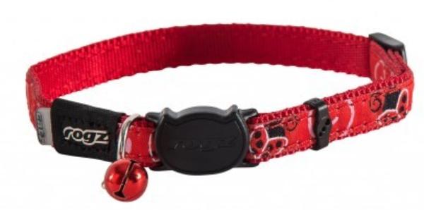 Rogz Ошейник "FancyCat Ladybirds"