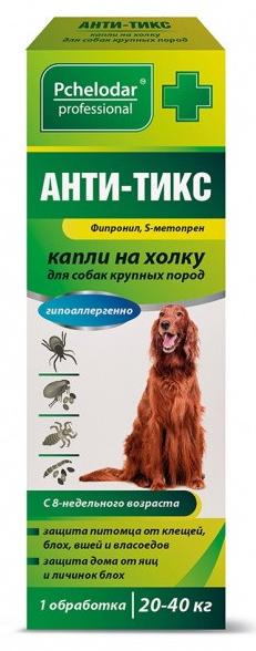 Pchelodar АНТИ-ТИКС капли на холку для собак крупных пород