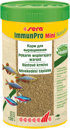 Sera Корм гранулы для выращивания мелких рыб "ImmunPro Mini Nature"