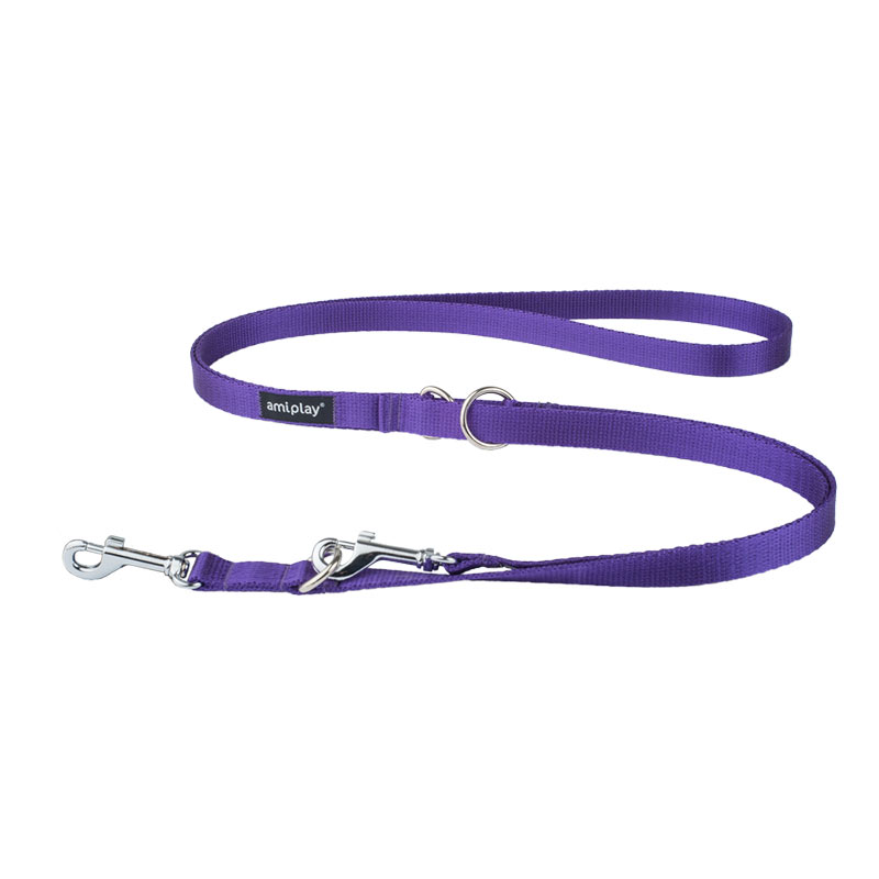 Поводок регулируемый AmiPlay Basic (Фиолетовый)