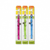 Ошейник нейлоновый с колокольчиком для кошек, котят и щенков (ассорти)