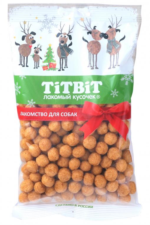 ТИТБИТ Шарики с сыром для собак (Новогодняя коллекция)