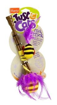 Игрушка Hartz для кошек "Полосатые рыбки на палочках"