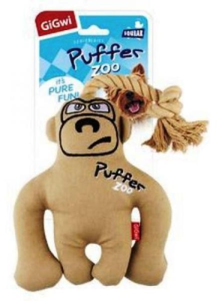 GiGwi Игрушка PUFFER ZOO "Обезьяна с пищалкой"
