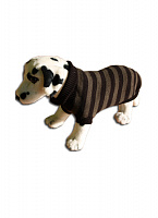 Ami Play Свитер для собак в коричневую полоску