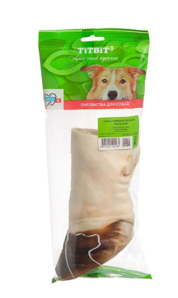 ТИТБИТ Нога говяжья резаная большая - мягкая упаковка