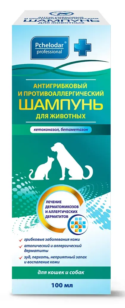 Pchelodar Шампунь антигрибковый и противоаллергический для животных