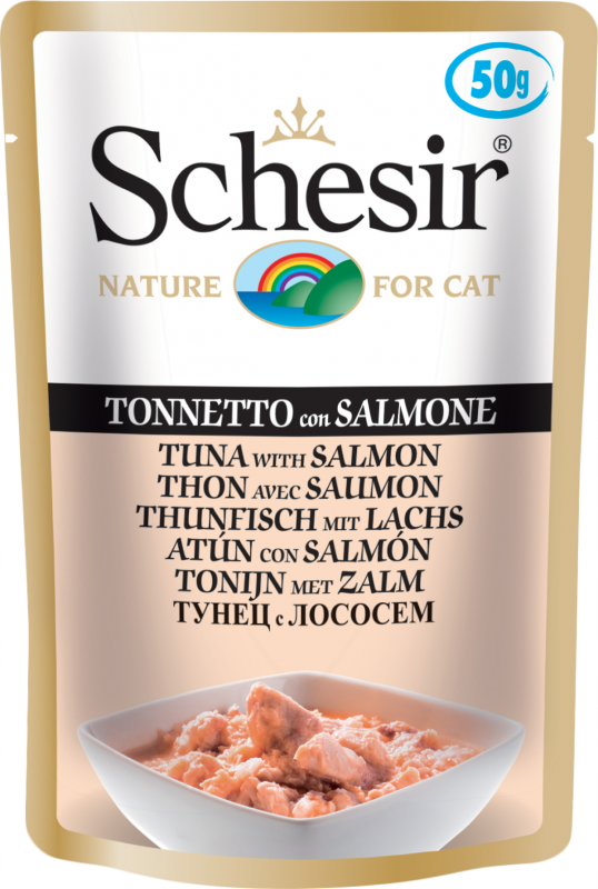 Паучи Schesir Tuna Salmon (Тунец, лосось)