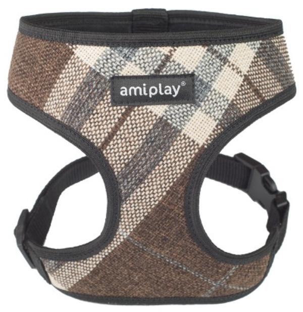 Шлейка регулируемая AmiPlay Scout London (Коричневая)