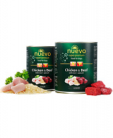 Nuevo Junior Chicken & Beef with rice + calcium dog