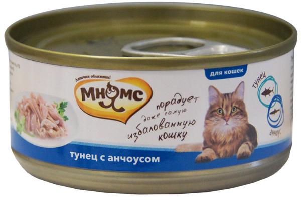 Мнямс Консервы Тунец с анчоусами в нежном желе