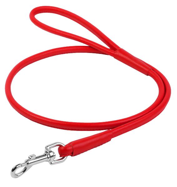Поводок "Waudog" (Glamour) круглый, красный
