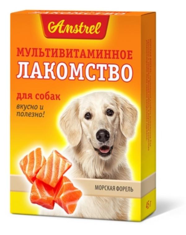 Amstrel Лакомство для собак "Морская форель", 45 г