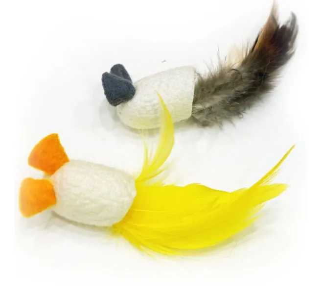 Мышки из натурального кокона шелкопряда