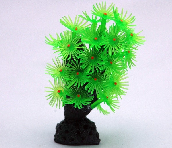 Marlin Aquarium Декор из силикона Meijing "Коралл зеленый" (мягкий)