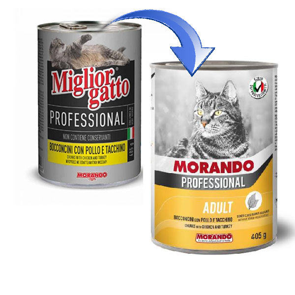 Morando Professional Chicken and Turkey Chunks cat