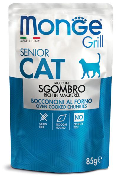 Monge Grill Pouch Senior Cat (Скумбрия)
