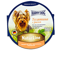 Happy Dog Паштет Телятина с рисом