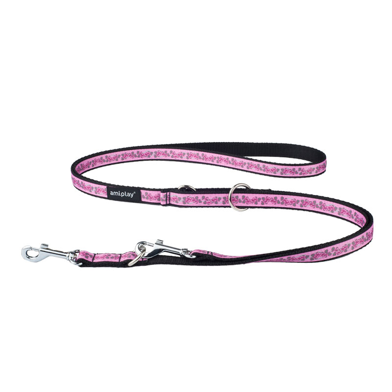 Поводок AmyPlay NX (Цветы на розовом фоне)