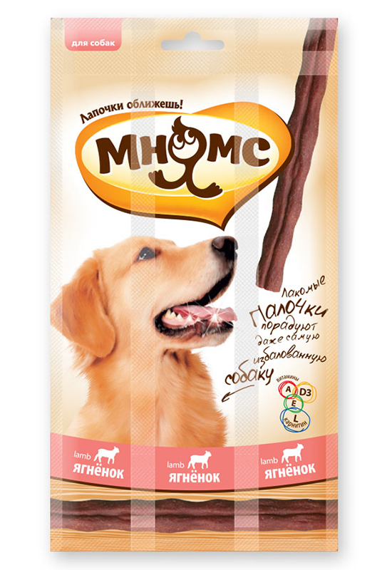 Мнямс Лакомые палочки с ягнёнком для собак