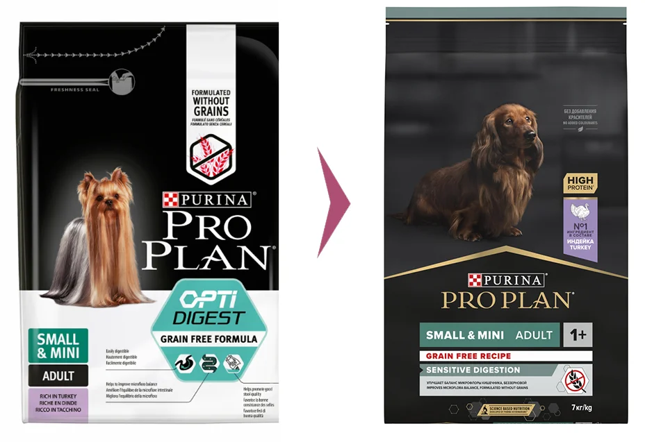Pro Plan Adult Small&Mini Sensitive Digest Grain Free (Индейка)