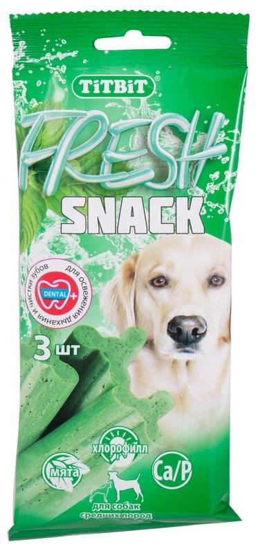 ТИТБИТ Снеки Fresh для средних собак