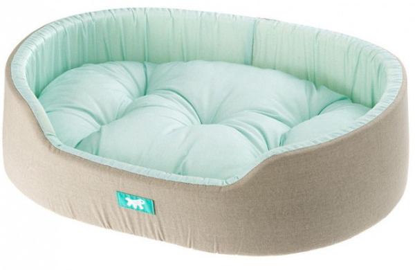 Ferplast Лежанка DANDY, серый/бирюзовый