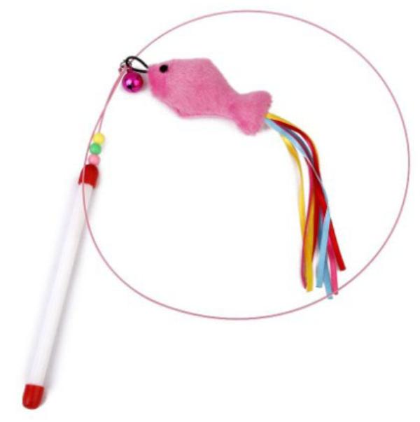 ДиАнКари Дразнилка с рыбкой и бубенчиком, 100 см