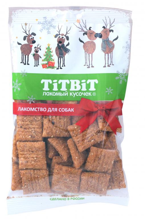 ТИТБИТ Начос в мясной обсыпке для собак (Новогодняя коллекция)