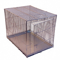 Клетка для собак, с металлическим поддоном